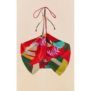 Farm Rio NWOT Heliconia Halter Crop Top XL
